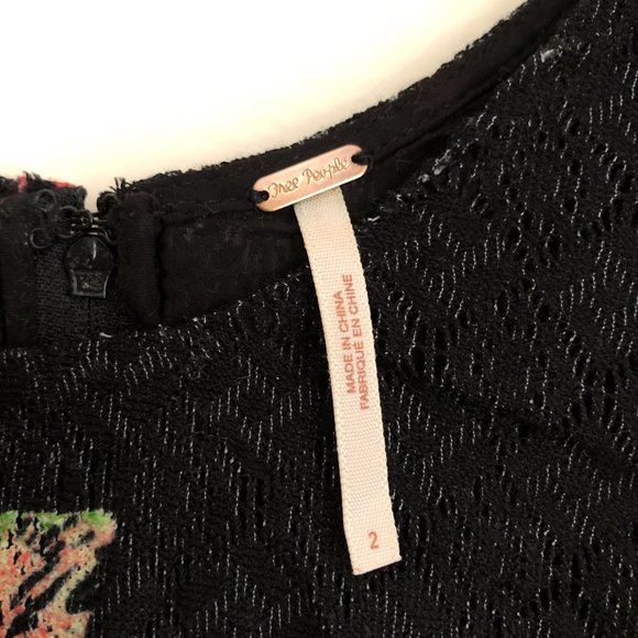 Free People Lace Eyelet Sheer Panel Flowy Dress - Picture 7 of 10